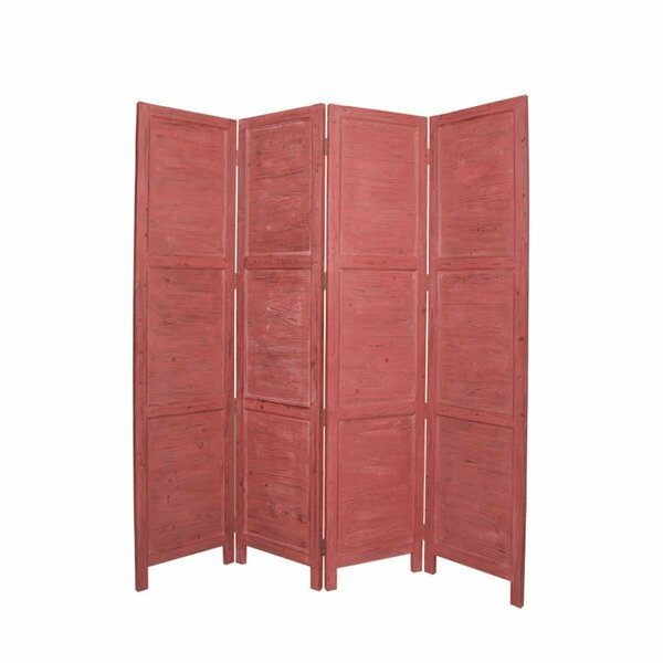 Decoracion Home Decor Nantucket Screen Red DE3086693